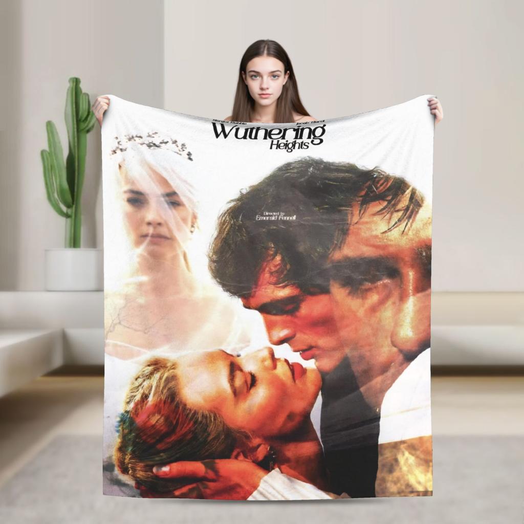 Wuthering Heights 2026 Movie Blanket Multiple Sizes Soft Fuzzy Plush  Throw Blankets for Sofa Couch and Bed