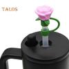1/9 bucăți capace de paie din silicon pentru ceașcă de 30/40 oz Toppers de paie în formă de floare drăguță pentru pahare Capace de paie de băut rezistente la praf de 10 mm Capace reutilizabile