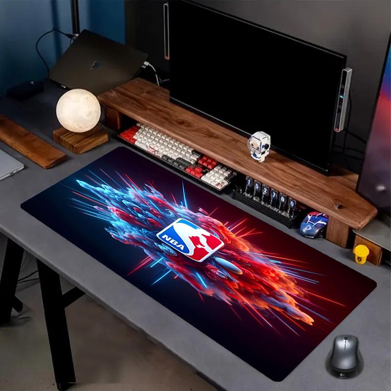 NBA Print Mauspad, Anti-Rutsch Desktop Tastaturmatte, für PC Laptop Gaming Arbeiten Tägliche Nutzung, Cooles Festival Überraschungsgeschenk