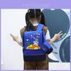 Space Cartoon Kids Backpack With Durable Nylon Material For School Use