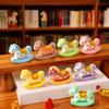 8Pcs Mini Rocking Horse Figurine Year of The Horse Statue Chinese Style Lucky Cartoon Horse Decoration Ornament New Year Gift