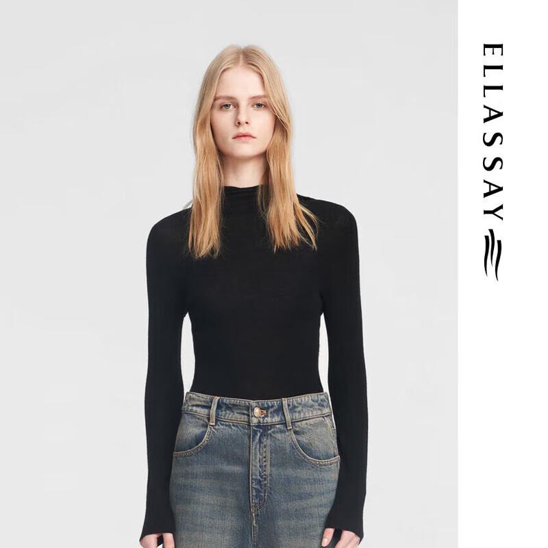 

ELLASSAY Женский вязаный свитер из шерсти с капюшоном S