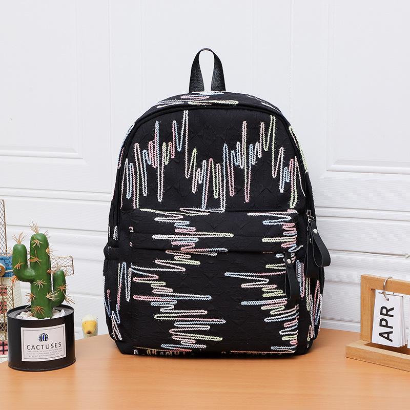 Schoolbag Female New Cartoon Graffiti Middle and High School Students Backpack Large Capacity Backpack Small Fresh Cute Students