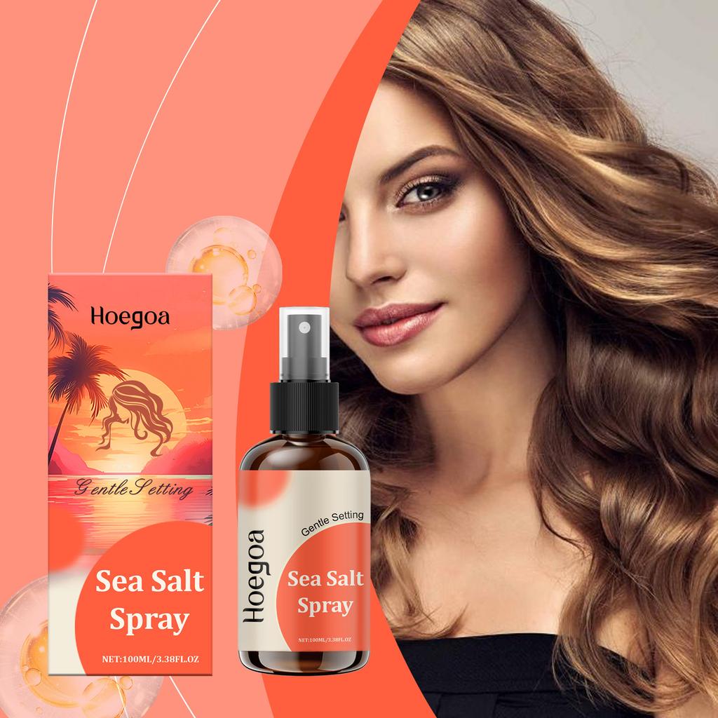 100ml-Salt Hair Styling Spray Salt Elastic Curling for Easy Styling and Enjoy Fashionable Curls