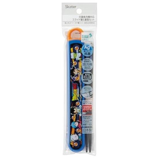 Skater chopsticks chopstick box set children lunch 16.5cm made Japan dishwasher safe slide type Dragon Ball DAIMA boys ABS2AMAG-A
