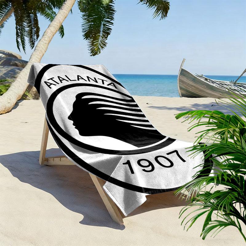 Asciugamano da Spiaggia Poster Atalanta BC, Asciugamano Grande Morbido ad Asciugatura Rapida per Spiaggia Campeggio Nuoto