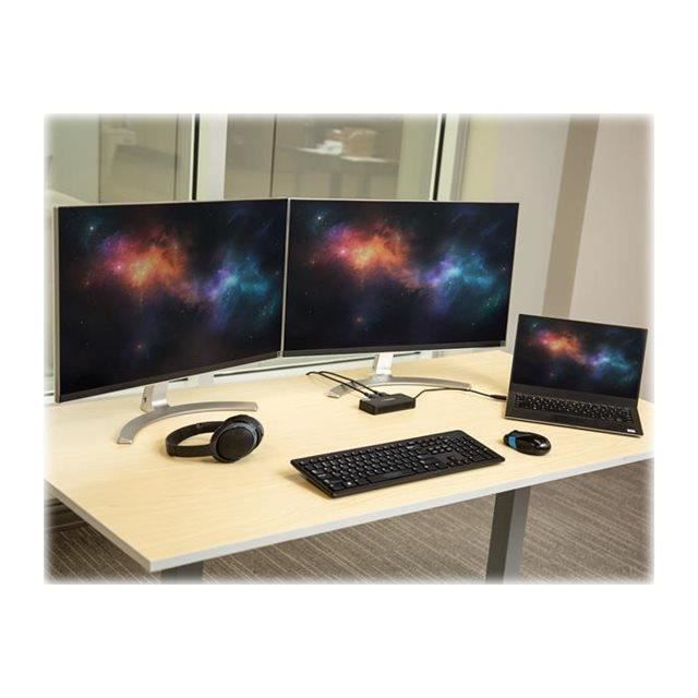 STARTECH Stație de andocare USB 3.0 cu afișaj dual DisplayPort 4K 60Hz pentru laptop - 2x DP 4K 60Hz sau 1x DP 5K 60Hz