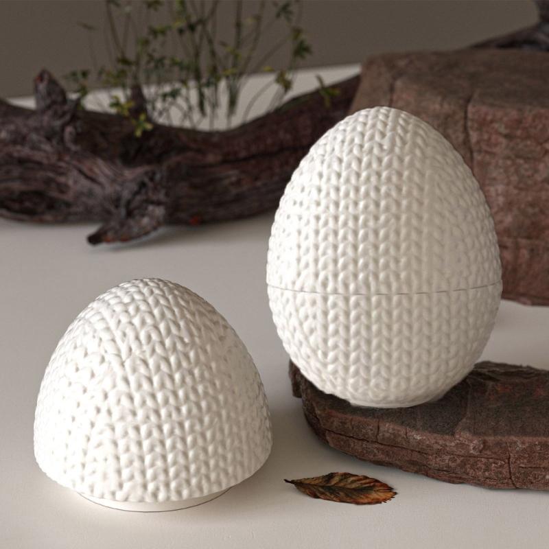 Creative DIY Silicone Mold For Crafting Individualized Egg Shaped Candle Holders And Storage Containers Ideal For Home Decors Projects