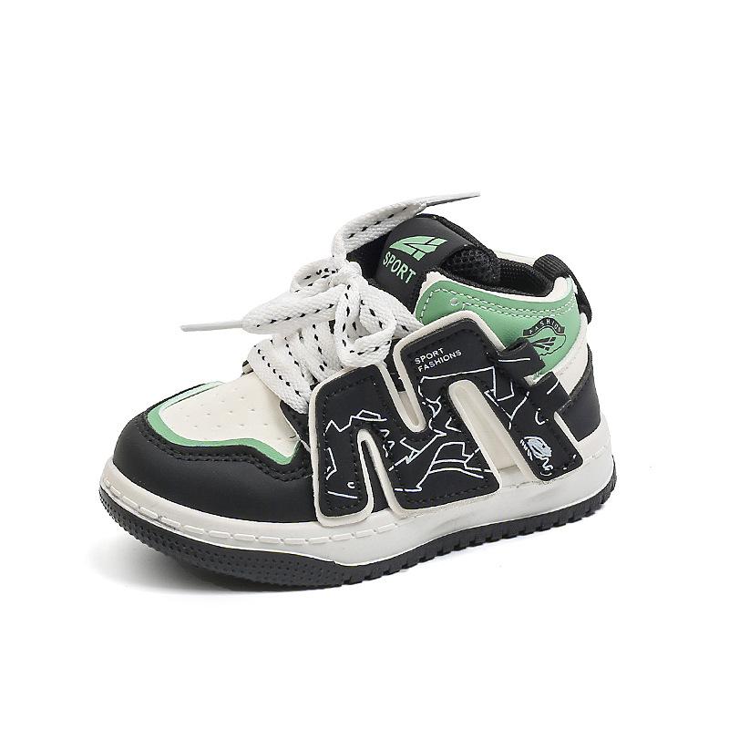 Spring and Autumn Style All-match High-top Soft-soled Sports Shoes for Boys and Girls