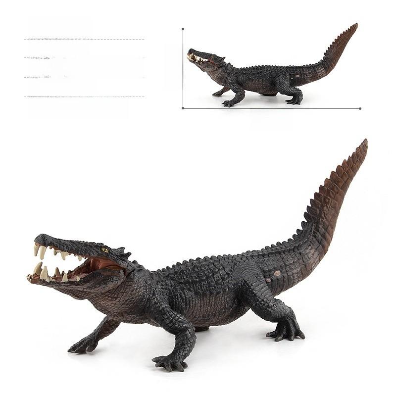 Pvc Crocodile Model Static Animal Figure Wildlife Decor For Kids And Nature Enthusiasts