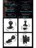 Motorcycle Phone Navigation Silicone Shock Absorption Holder with U- and Y-shaped Brackets