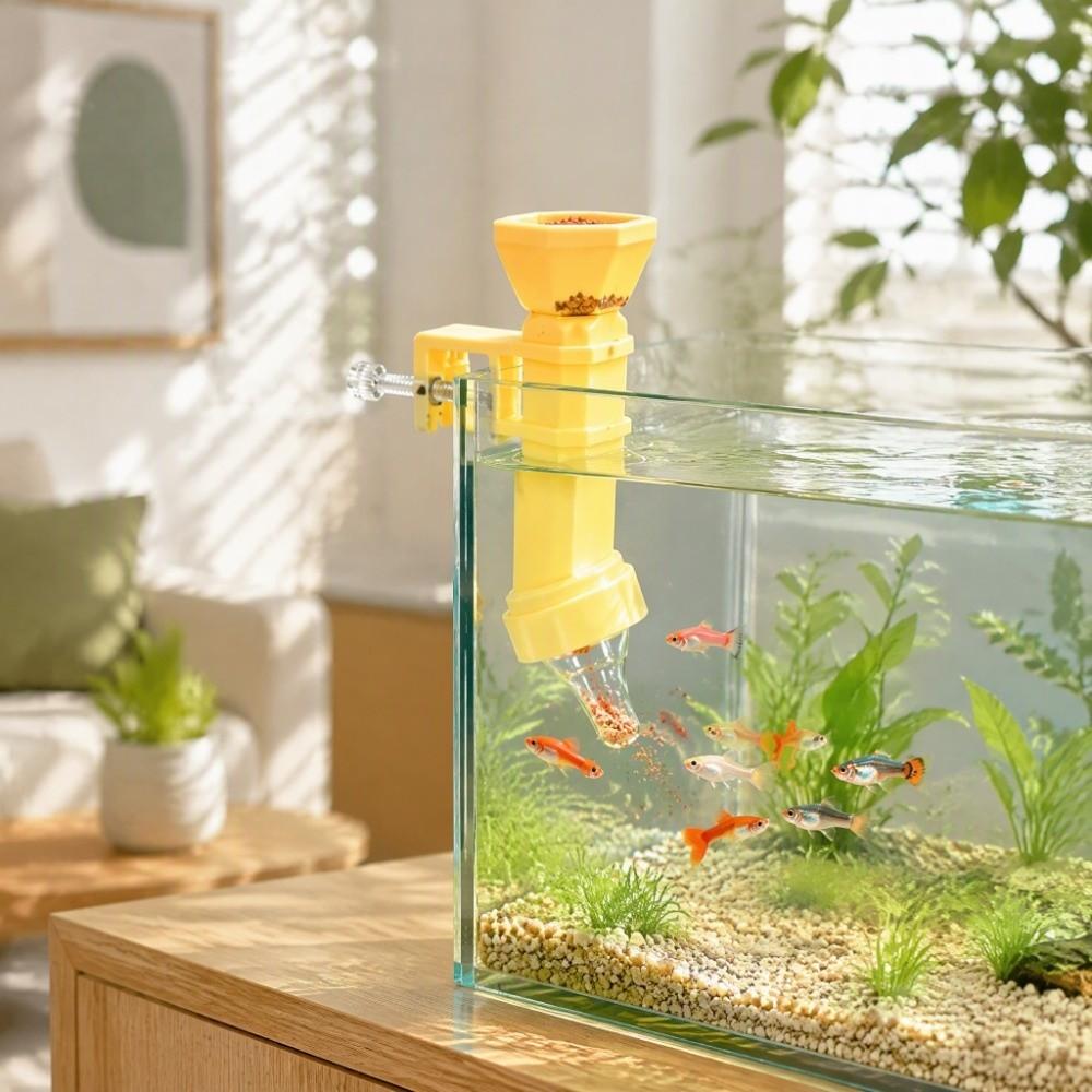 Fixed-point Feeding Pacifier Fish Feeder Wall Hanging Floating Food Tray Aquarium Accessory