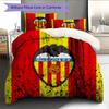 Valencia Club de Fútbol Pattern Bedding Quilt Set  Home Decoration  Gift (1 * duvet cover + 2 * pillowcase  without core)