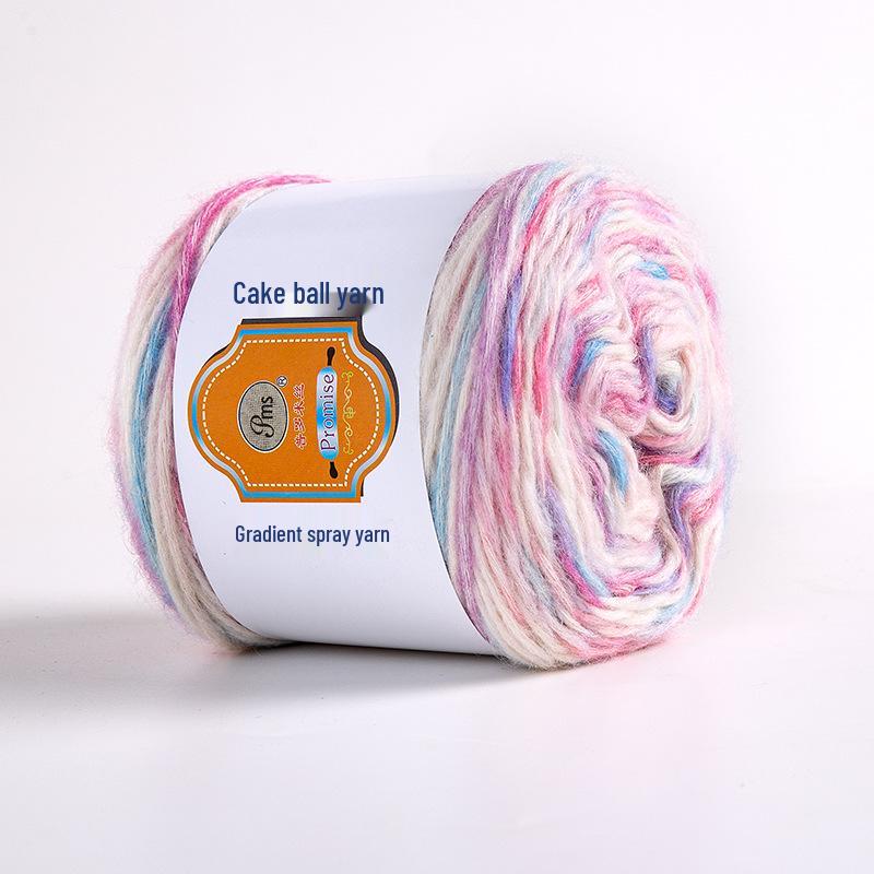 Hand-Dyed Rainbow Flock Yarn for DIY Knitting – Perfect for Scarves, Hats & Sweaters
