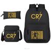 3pcs CR7 Backpacks Ronaldo Print Boys Girls School Bags Student Teenager Mochila Laptop Travel Rucksack Gift