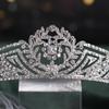 Tuanming Elegant Rhinestone Bridal Headpiece: Classic Alloy Wedding Hair Crown Accessory