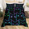 Erosebridal Mermaid Tail Bedding Set,Nautical Sea Animal Duvet Cover Twin Size for Kids Child,Fish Scale Sparkle Sequins Comforter Cover Oce