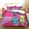 Cartoon 3D Duvet Cover S-Simpsons Pillowcase Adult Kids Bedding Set Bed Youth Kids Girl Boys Gift Double Queen King Size