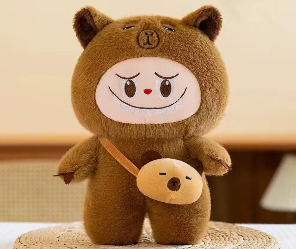 Labrub Capybara Plush Toy Pillow Soft Stuffed Animal For Kids Gift