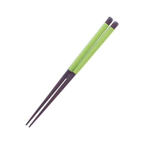 Green 18cm Wooden Chopsticks with Silicone and Lacquer Finish