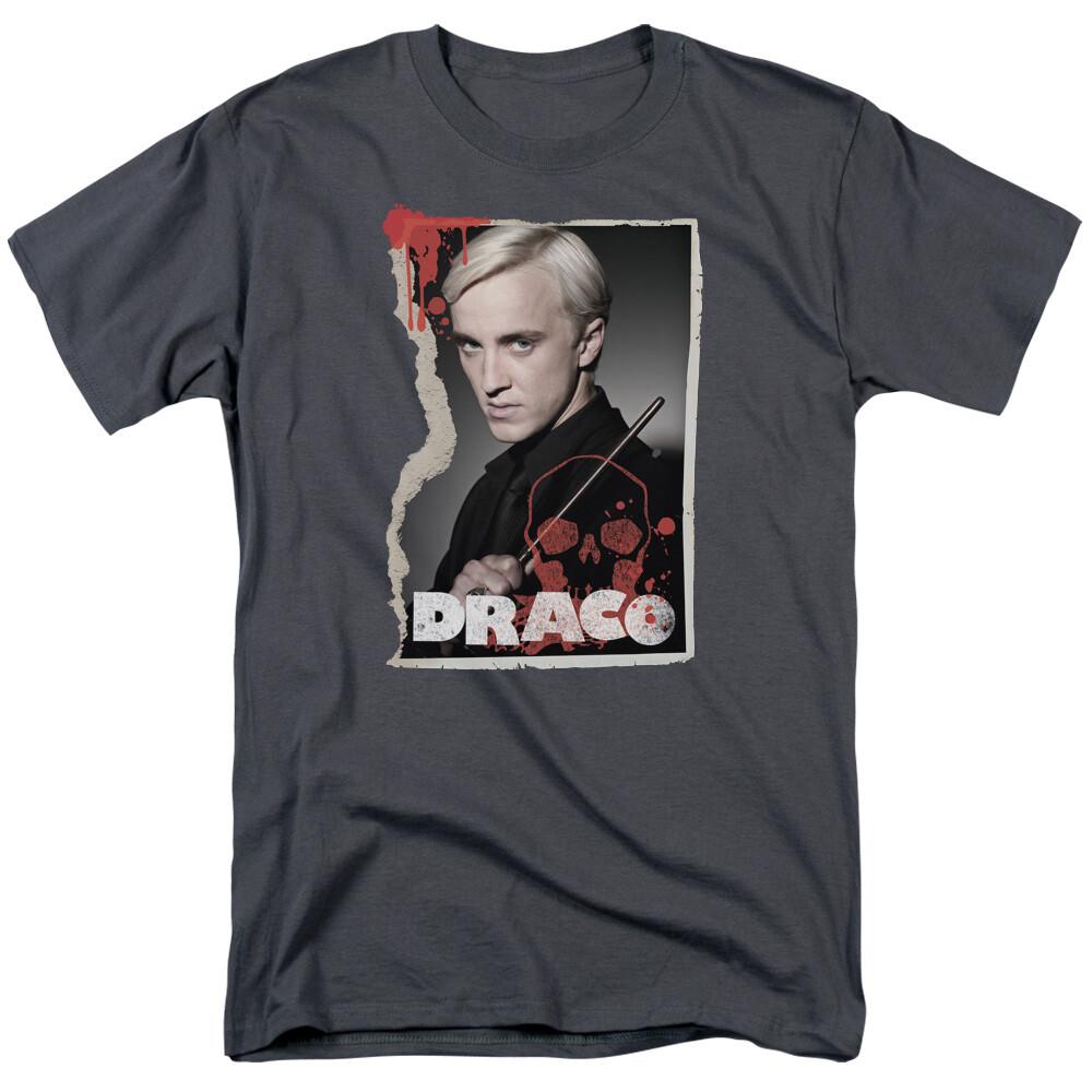 Harry Potter Draco Frame T Shirt Mens Licensed Wizard Movie Tee Charcoal M