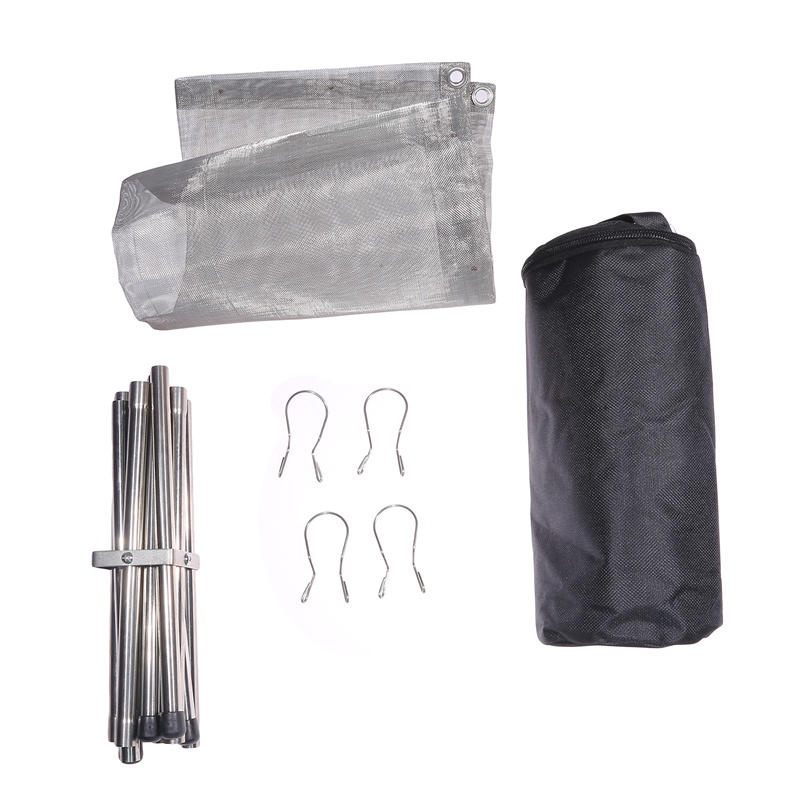 Portable Fire Pit For Camping Collapsing Disassemble Stainless Steel Mesh Outdoor Campfire Fire Rack For BBQ Picnic Heating