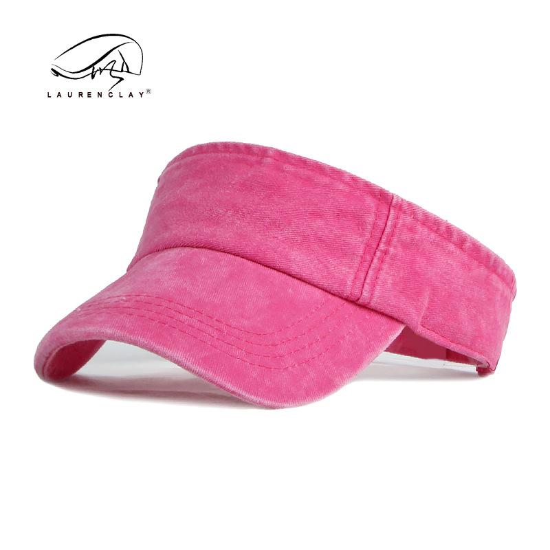 Hat Washed cotton empty top hat Men's and women's summer sun protection peaked cap Baseball cap