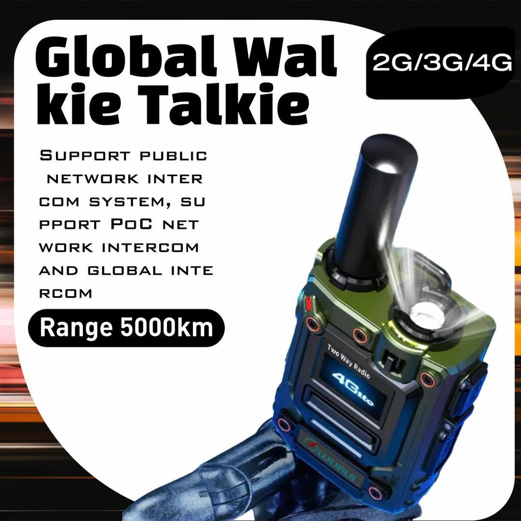 Globales Walkie-Talkie 4G 3G 2G integriertes bidirektionales Dualfrequenz-Walkie-Talkie mit unbegrenzter Entfernung von 5000 Kilometern