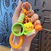 Cute Pet Keychain Makeup Mirror Resin Car Keyring For Girl Gift