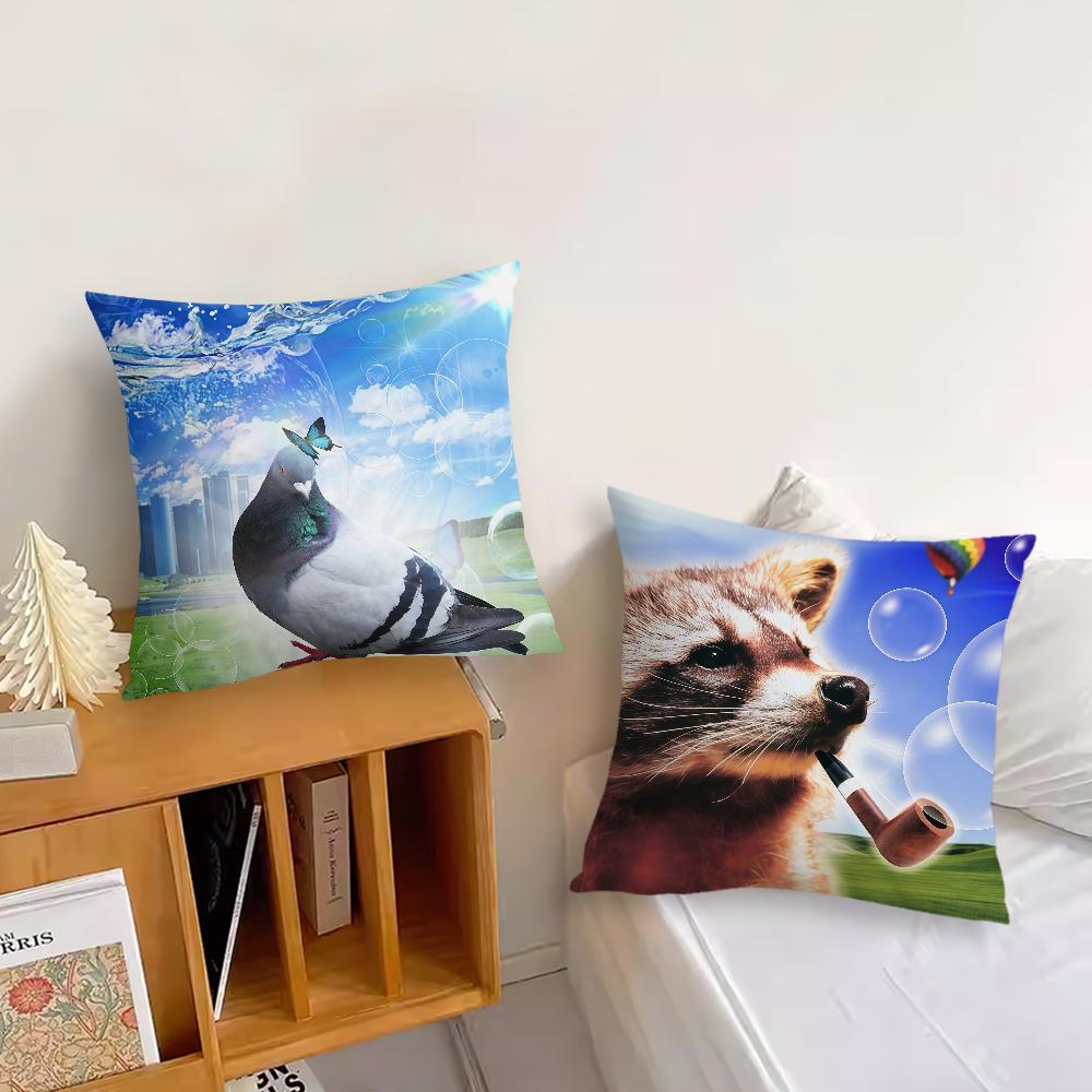 Funny Frutiger Aero Art cushion cover Pillow Cover Decoration Room Home Sofa living Office Car Nordic Simplicity