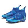 Mandarin Duck Two-color Football Shoes Men's and Women's High-top TF Broken Nails AG Long Nails Artificial Turf Student Children's Training Shoes