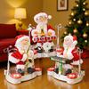 Christmas Santa Claus Electric Music Instrument Playing Music Doll Xmas Toy Party Ornaments Gift For Kids Home Decoration