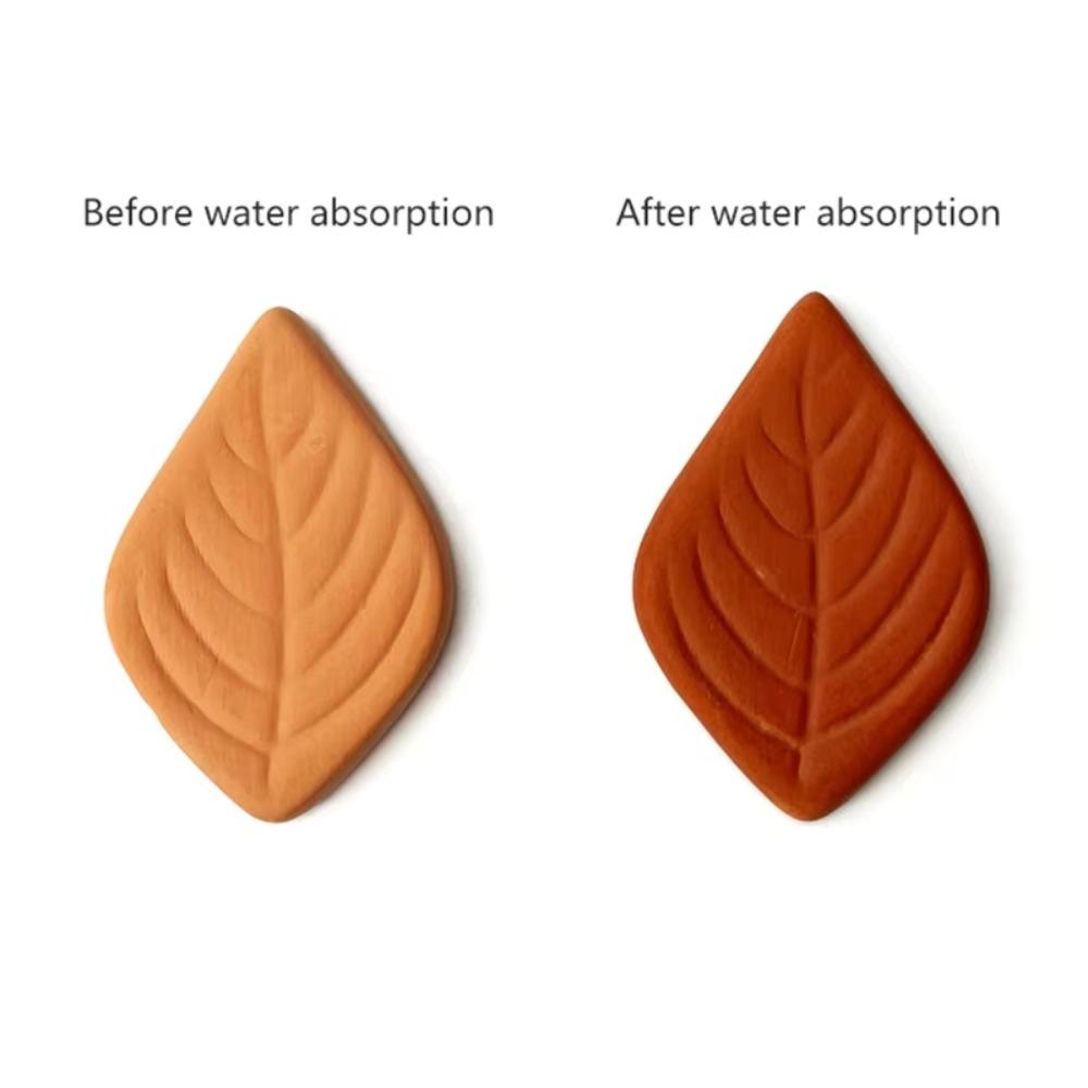3Pcs Leaf Design Salt Saver Clay Tea Humidifier Household Brown Sugar Keeper  Coffee Bean