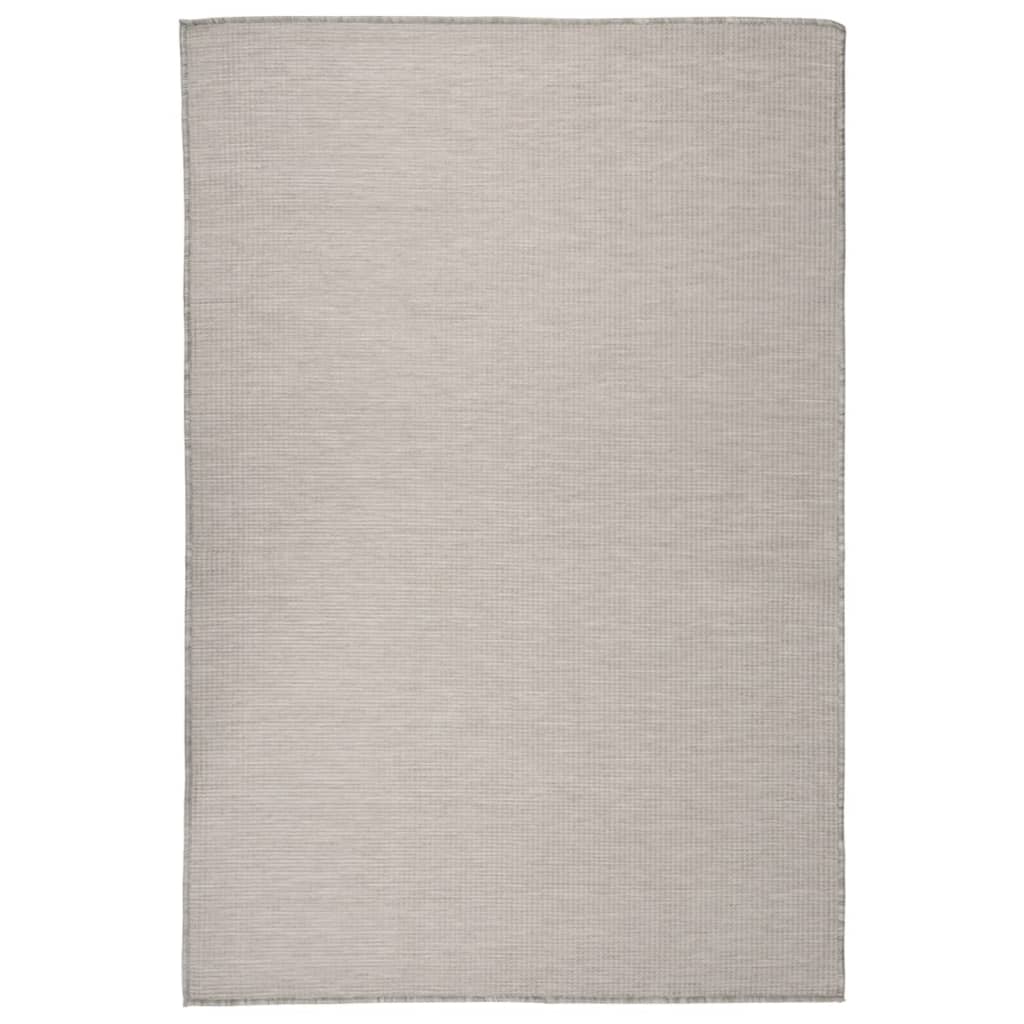 Dywan Zewnętrzny O Płaskim Splocie, 120X170 Cm, Taupe