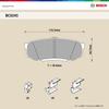 BOSCH QuietCast BC0245 Klocki hamulcowe do Toyota Land Cruiser i innych pojazdów (tylny)