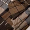 2025 Autumn/Winter Unisex 100% Pure Cashmere Plaid Scarf Shawl