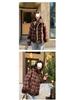Meilade Women's Plaid Lambswool Coat - Stylish and Unique for Autumn/Winter 2025