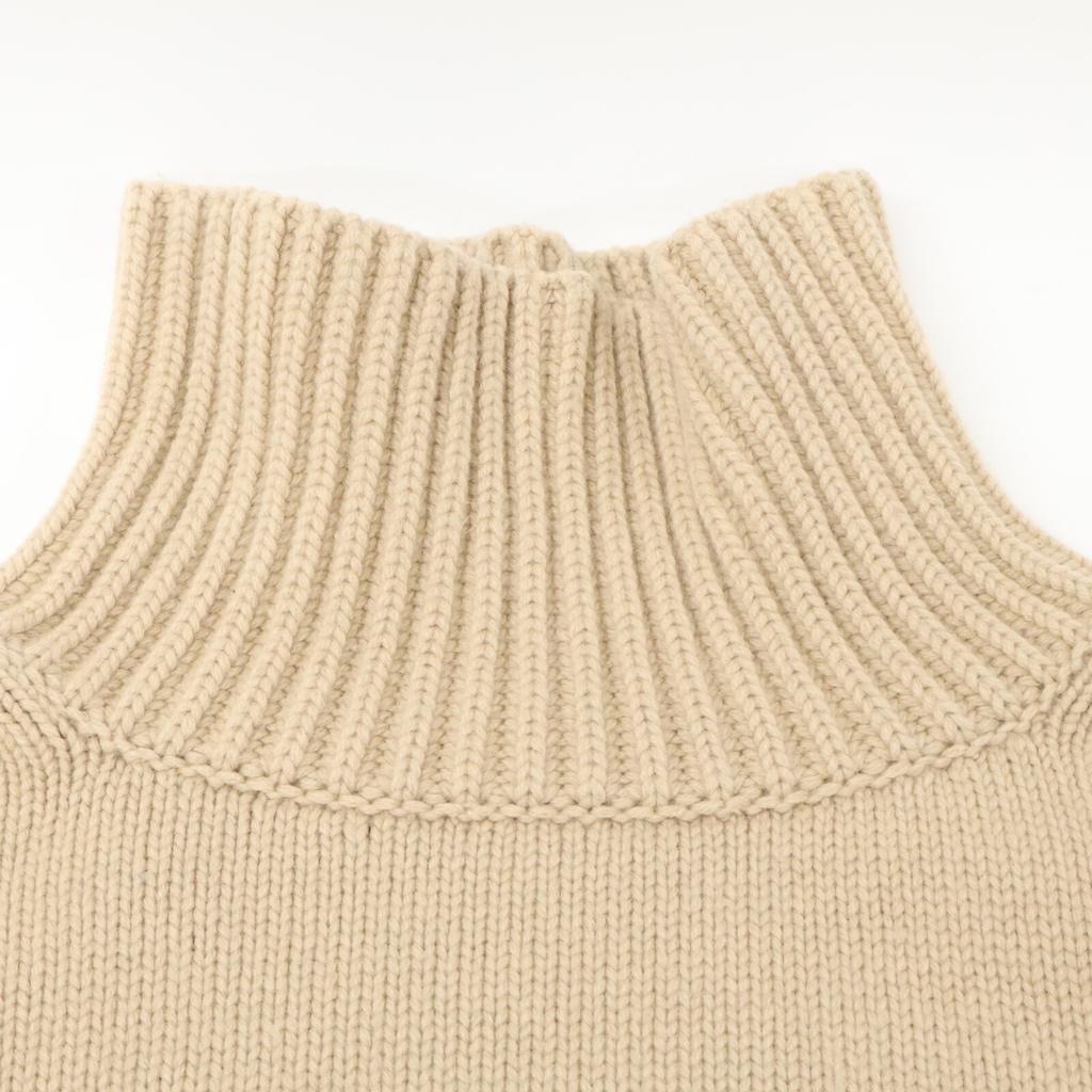 Muse Beige Wool Cashmere 5G Pullover Sweater Tops Not Written beigeUsed