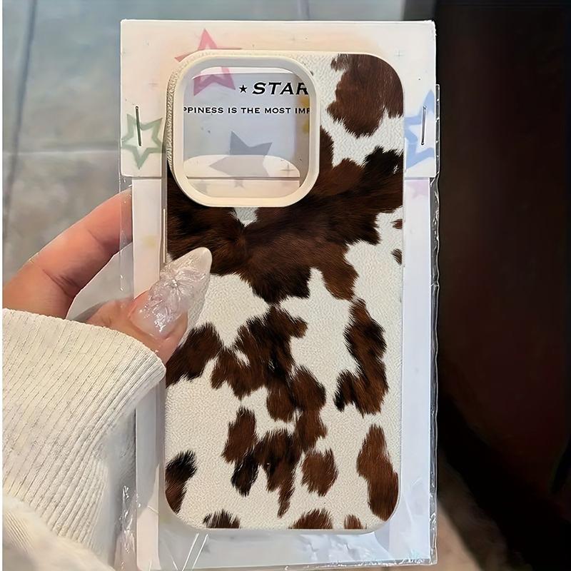 Creative Milk Cow Pattern Lichee leather pattern Phone Case For Redmi Note 14 13 12 11 10 9 8 Pro Plus 4G 5G Shockproof Cover