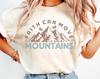 Christian Comfort Colors T-Shirt, Faith Moves Mountains, Oversized