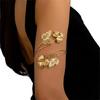 Unique Bohemian Inspired Arm Jewelry With Artistic Hollow Butterfly Details In Multiple Colors Season Floral Bangle