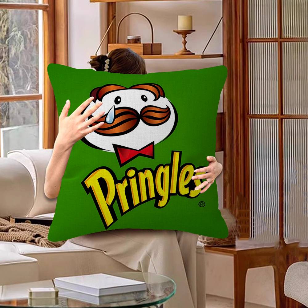Fashion P-Pringles L-LLC Pillow Gift Home Office Decoration Bedroom Sofa Car Cushion Cover Case 45x45