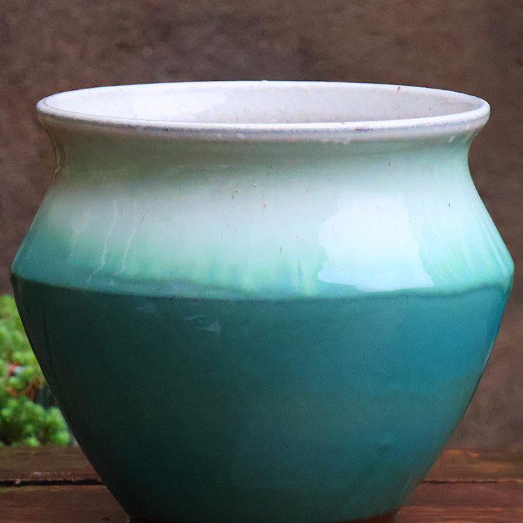 Nordic Style Handmade Wide Mouth Ceramic Flower Pot for Bougainvillea & Bird of Paradise
