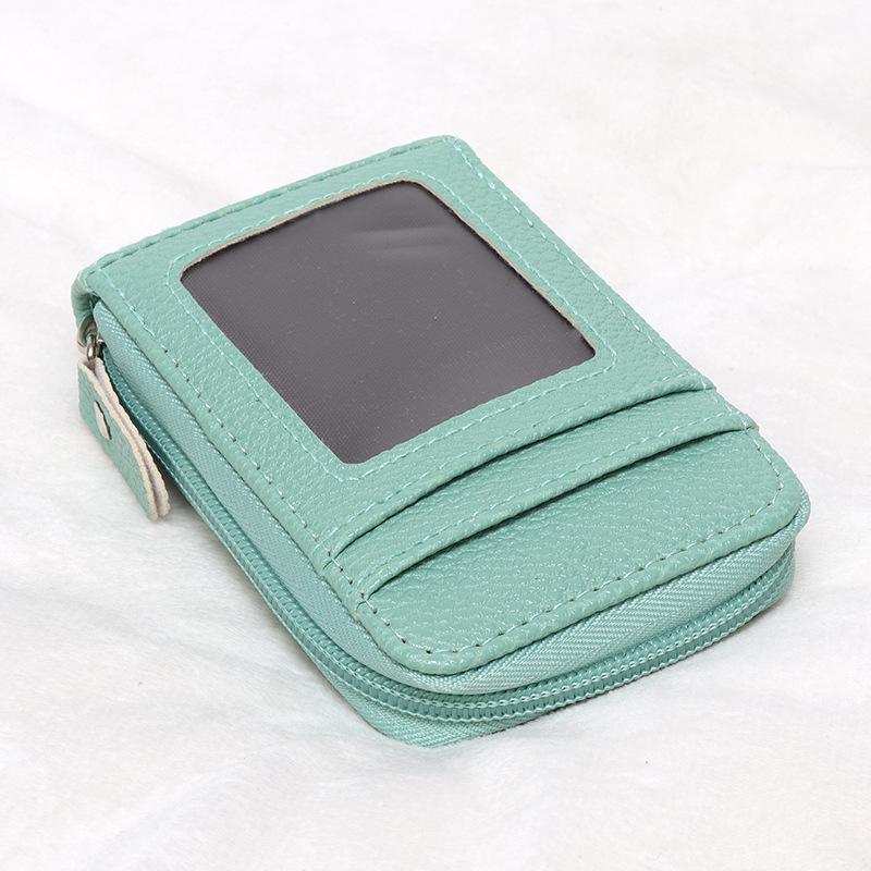 Multi-Color Anti-Theft Zipper Card Holder Wallet