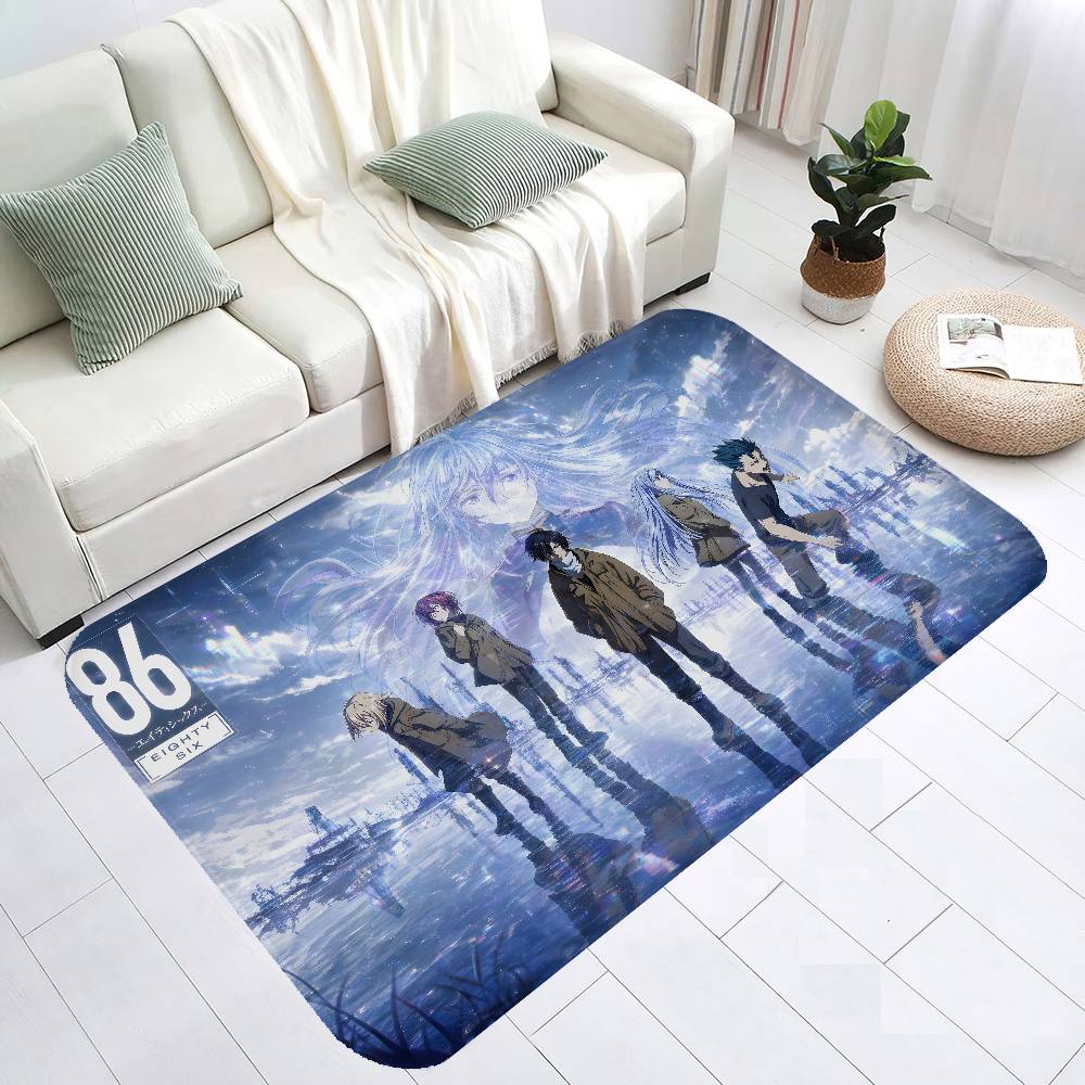Anime 86 Eighty Six Kitchen Mat Kids Room Bedroom Decoration Balcony Anti-Slip Doormat Living Room Alfombra