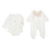 ABSORBA Organic Sprout Bear Romper With Bib +newborn Suit A1a10122 A1110614