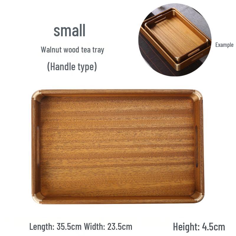 Yude Natural Walnut Wood Serving Tray