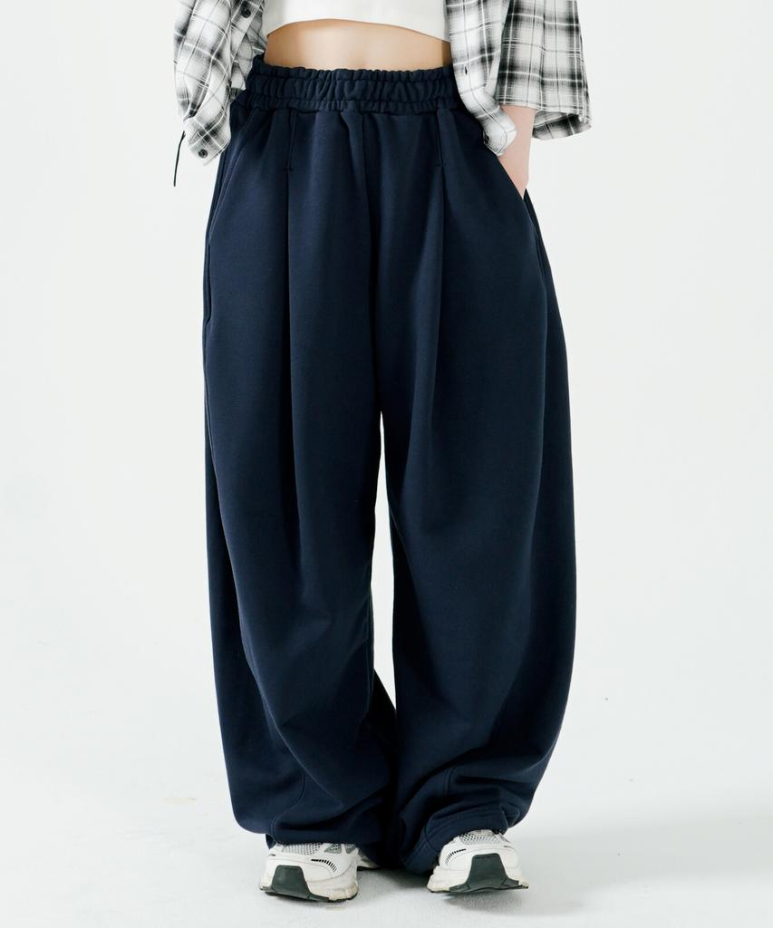PUNCHLINE Side Tuck Sweatpants Navy Islp9150