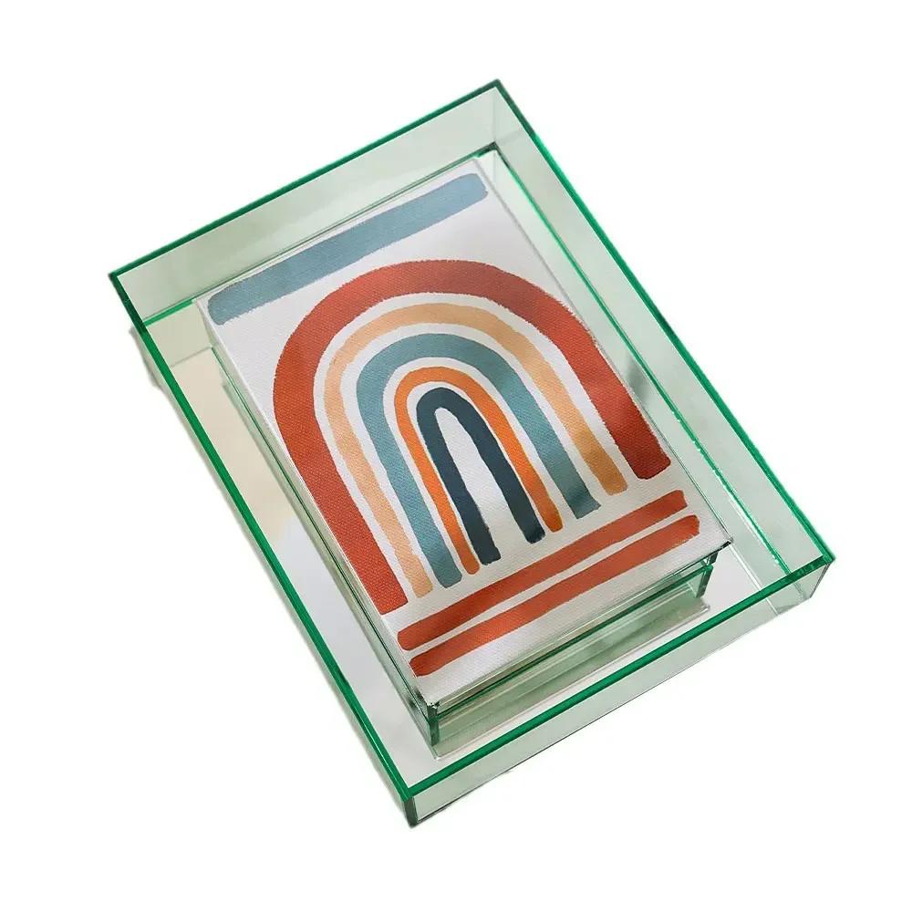 Colorful Acrylic Photo Frames Modern Simple 6 Inches Poster Painting Ins Style Table Picture Frames Wall Decoration Creative DIY