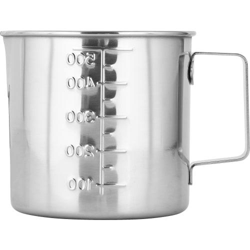 Wahei freiz Cookware Measuring Cup Ajido 500cc 18-8 Stainless Steel Made in Japan AD-192